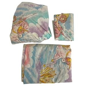 Vintage 1985 She-Ra Princess of Power Full Sheet Set W/ 1 Pillowcase Burlington
